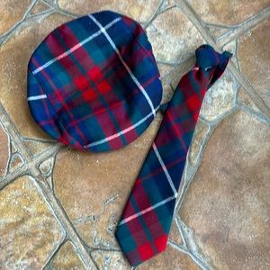 Janie & Jack Driver Cap and tie
